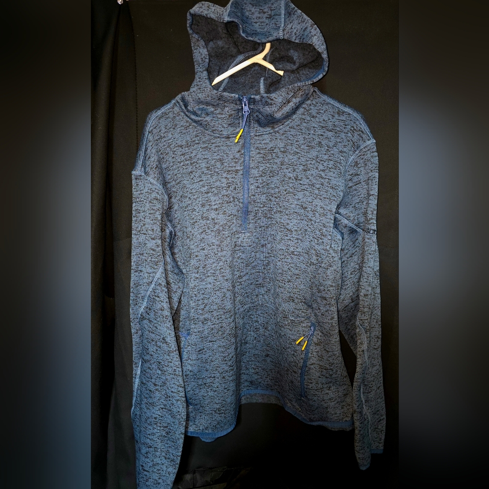 Ascend Blue Half-Zip Hoodie,XL